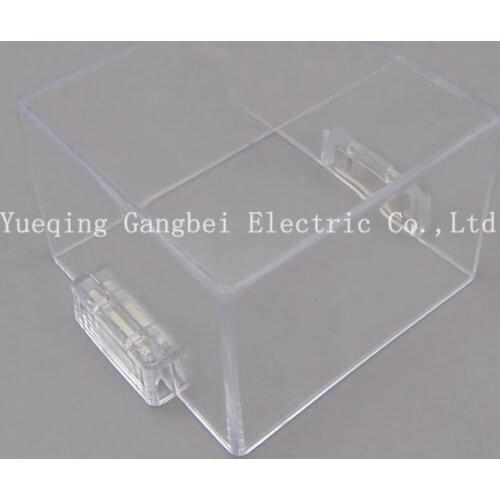 Magnetic button protective cover with magnet square transparent protection cover seat distribution cabinet special