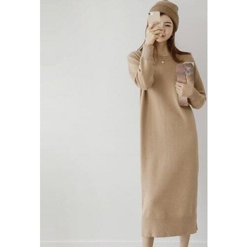 Spring/autumn women clothing computer knitted women sweaters high elastic split clothing x-long pullovers long sleeve sweaters