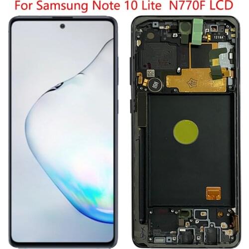 Original 6.7'' N770F LCD For Samsung Galaxy Note 10 Lite LCD Display Touch Screen Frame Digitizer For Samsung Note 10 Lite LCD