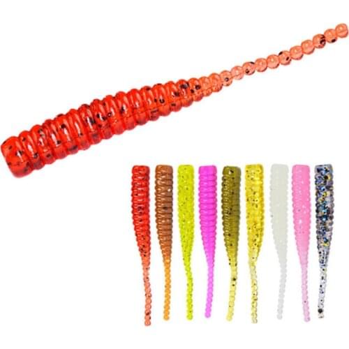 1 pc Fishing Lure Soft Bait Wobblers Easy Shiner Jig Head Silicone Worm Fishing Tackle intimate Accessories