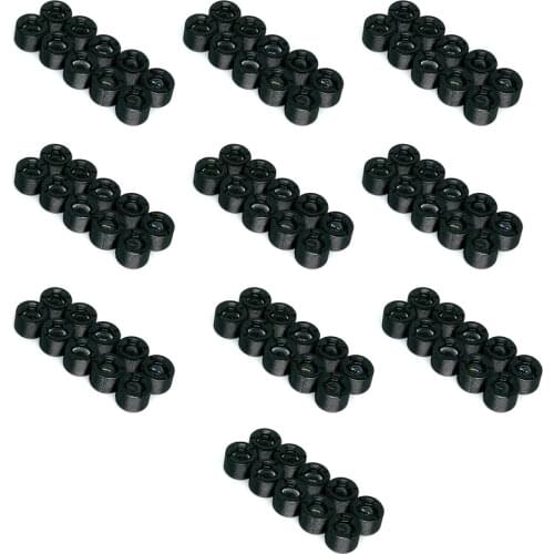 100pcs Plastic Focusing Collimating Lens for 200nm-1100nm Blue Red Green IR Laser Dot Focus Point M9 P0.5