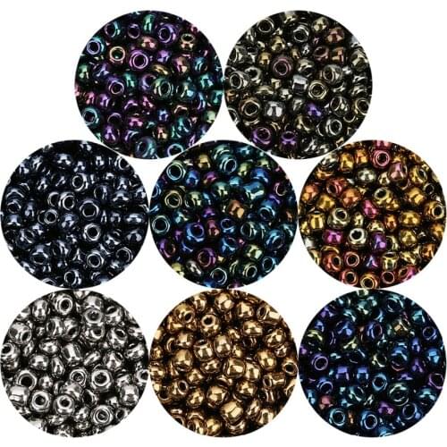 2800pcs/lot 2.5mm Glass Beads Bulk Spacer Beads 1mm Hole Glass Resin Beads for Bracelets DIY Women Jewelry Findings