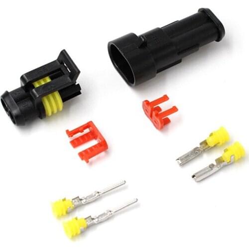 408pcs Waterproof Connector Plug Terminals Wire Car Electrical Wire For Car Motorcycle Scooter Marine 12A