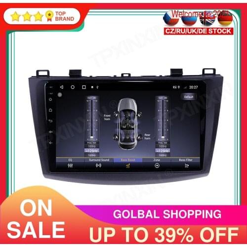 For Mazda 3 2 2009-2013 6+128G Android 10.0 Car Multimedia Player GPS Navigation Head Unit Auto Radio Audio Stereo Tape Recorder