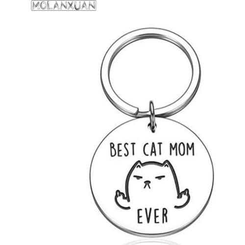 Pet Memorial Keychain Present for Boys Girls Cat Lovers Birthday Mothers' Day Key Ring Gifts for Women Men BFF Pet Owner