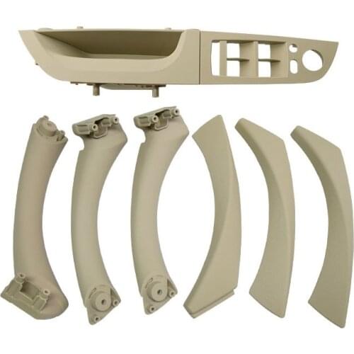 LHD Inner Door Handle Panel Kit Sedan Pull Trim Cover Car Accessories For-BMW E90 E91 3 Series 2005-2012