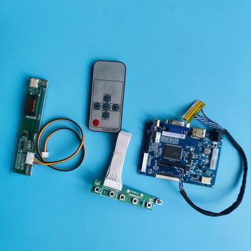 Kit Work for LTN141XB 1024X768 LCD remote AV 2AV DIY LVDS SCREEN 30pin HDMI VGA Screen driver panel monitor Controller Board