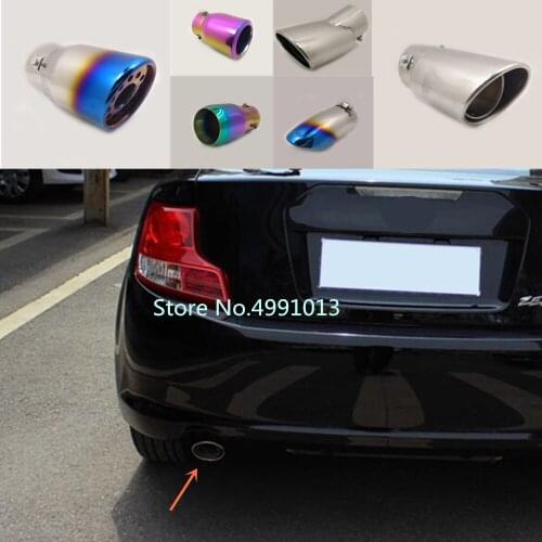 Car cover muffler exterior rear end pipe dedicate exhaust tip tail outlet ornament vent For Toyota Zelas 2011-2013 2014-2018