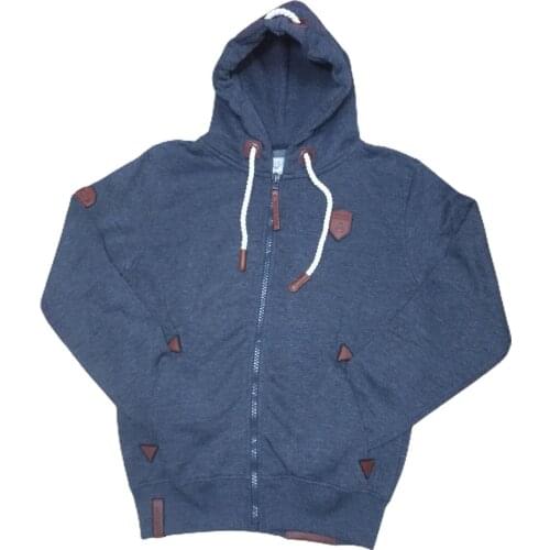 ECFK-NAKD Male Three-Thread Zipper Hooded Cotton Şardonlu Bomber Coats 458321730