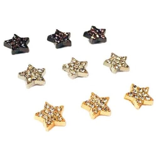 Small Five Point Star Pentacle Rhinestone Rivets Punk Cap Stud Leather Craft Walle Belt Bag Hat Shoe Clothes Trims Accessories