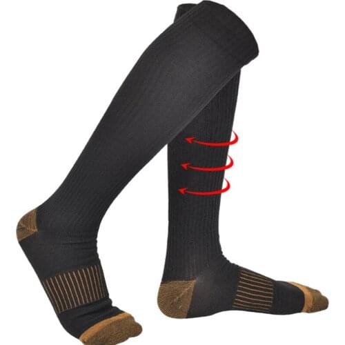 NEW Man Woman Compression Socks Unisex Comfortable Relief Soft Miracle Anti-Fatigu Leg Support Stretch Breathable Sock 2 pair