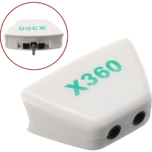 For Xbox 360 Controller 1PC Mic Earphone Converter Headset Headphone Headset Adapter High Quality ABS Pohiks