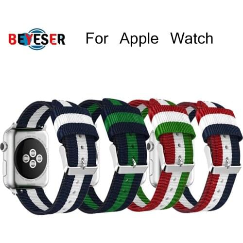 Strap For Apple Watch band apple watch 5 4 3 2 1 band 44mm/40mm 42mm 38mm Wristband with links correa pulseira nylon watchband