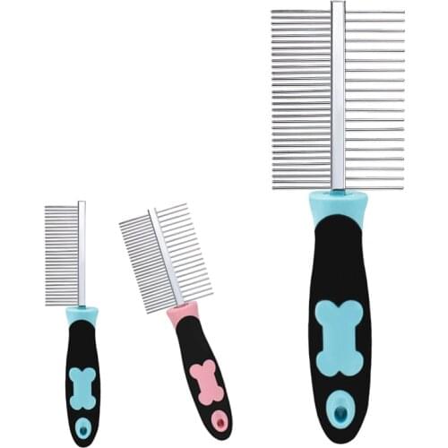 Dog Cat Comb Brush Needle Pet Hair Brush for Puppy Small Dog Double-Sided Hair Remover Pets Beauty Grooming Tool Pet Products