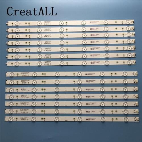 LED Backlight strip for Philips 49PUS6401 49PUH6101 49PUS6561 49PUS6762 GJ-2K16-490-D712-P5-L R 01N21 01N22 TPT490U2 LB49016