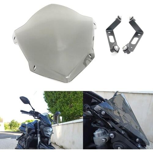 For YAMAHA MT07 MT 07 MT-07 MT-07 FZ07 FZ-07 Windscreens 2014-2020 MT-09 MT09 Windshield Wind Deflectors Motorcycle Accessories