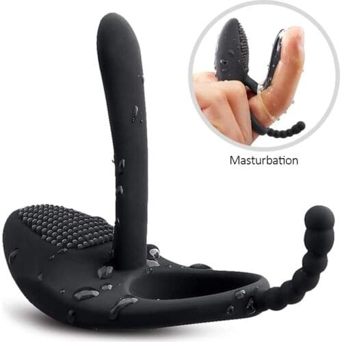 Sex Toys for Adult Couple Wireless G Spot Penis Ring Male Delay Ejaculation Cock Ring Vagina Stimulator Vibrator for Point G