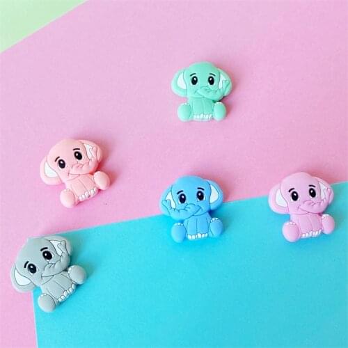 10PCS BPA Free Elephant Baby Molar Silicone Beads Cute Food Grade Baby Care Toy Accessories