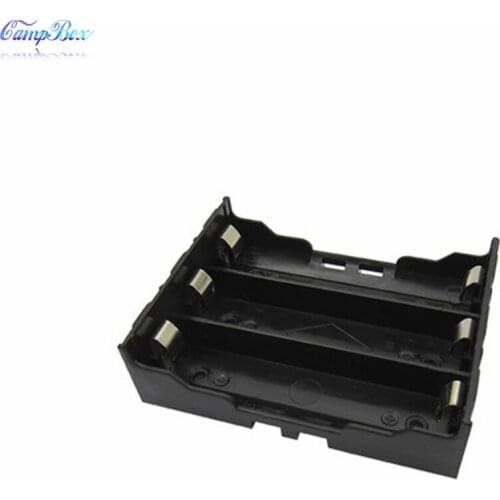 2Pcs 3x18650 Lithium Battery Case Holder Socket Wire Junction Box With Solder Lugs Pins