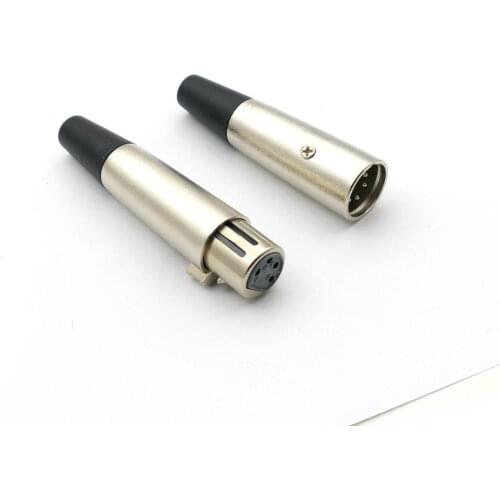 10PCS XLR 4-Pin Male/Female Power Connector