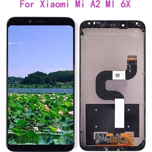 5.99 "AAA Quality LCD For Xiaomi Mi A2 LCD Display With Touch Screen Digitizer Assembly Replacement For Xiaomi MI 6X MI6x LCD