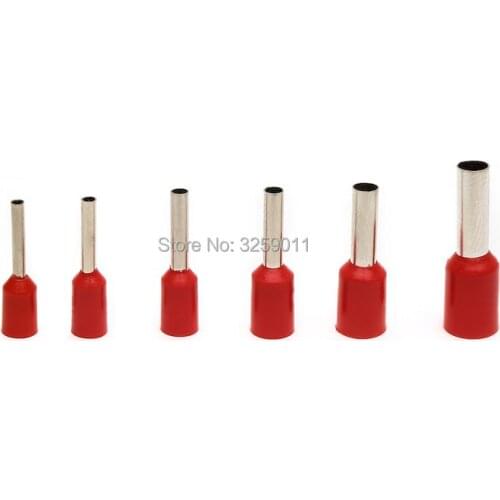 6000PCS Electrical wire Connectors Insulated Cord End Wire Ferrules Terminal Block 22AWG 20AWG Assorted Cooper assortment kit