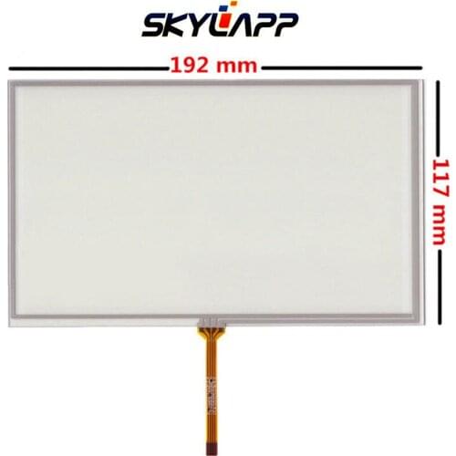 8''Inch TouchScreen 192mm*117mm For Navigation Resistance Handwritten Touch Panel Screen Glass Digitizer Repair Free Shipping
