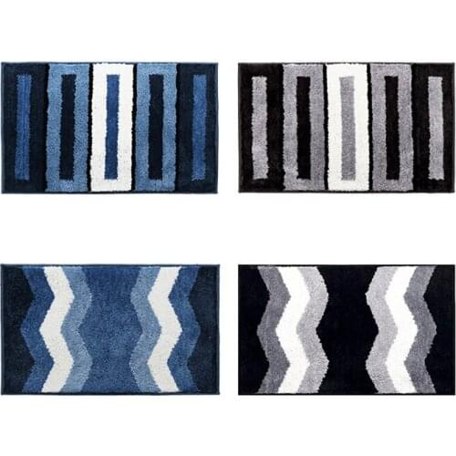 Absorbent Soft Mat Bath Bathroom Bedroom Floor Shower Rug Decor Flocking carpet floor Bathroom mat