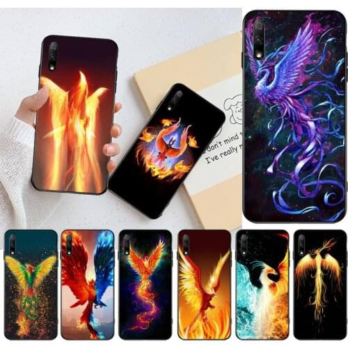 The rising Fire Phoenix bird Art Coque Shell Phone Case For Huawei Nova 6se 7 7pro 7se honor 7A 8A 7C Prime2019