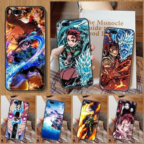 Demon Slayer Kamado Tanjirou Phone Case For Xiaomi Mi Note 8 9 10 11 9T 10T A3 Lite Pro Ultra black silicone waterproof soft