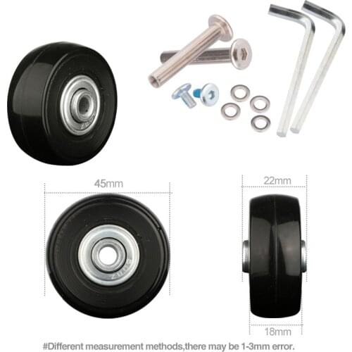 Luggage Universal Wheel Accessories Wheel Boarding Suitcase Wheel Wheel Caster Replacement Shock Absorption 22 Inch 24 Inch
