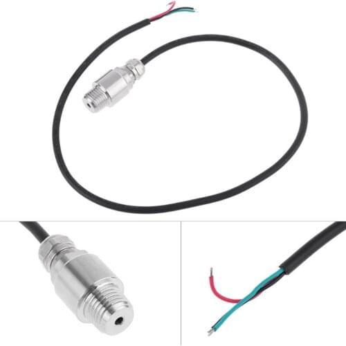 DC 5V 1/4 NPT Pressure Transducer Transmitter Sensor Stainless Steel Oil Air Water 10/20/30 Bar