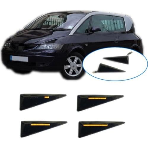 For Renault Avantime DE0 2001 2002 2003 Dynamic LED Indicator Side Marker Signal Light Accessories