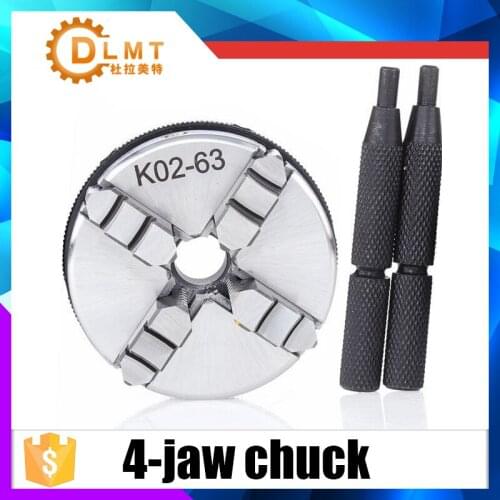 K02-50 k02-63 4-jaw chuck linkage manual chuck threaded hole fou mini lathe woodworking machine tool accessories