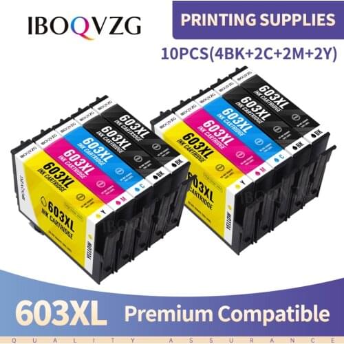 IBOQVZG 603XL T603 Ink Cartridge for Epson T603 XL XP-2100 XP-2105 XP-3100 XP-3105 XP-4100 XP-4105 WF-2810 WF-2830 WF-2850