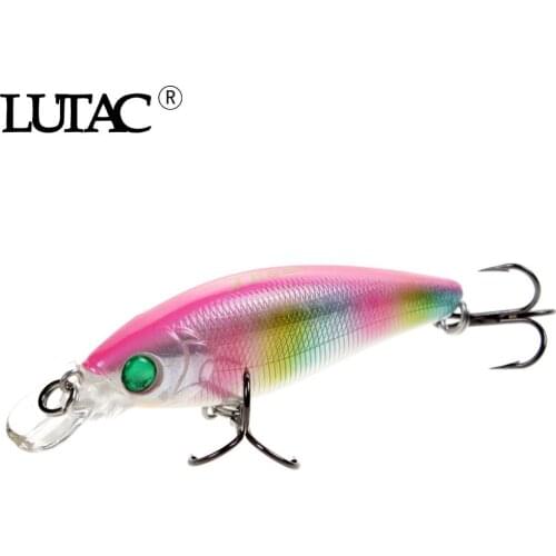 LUTAC artificial minnow lure fishing abs plastic BKK hopk hard bait floating fishing lure