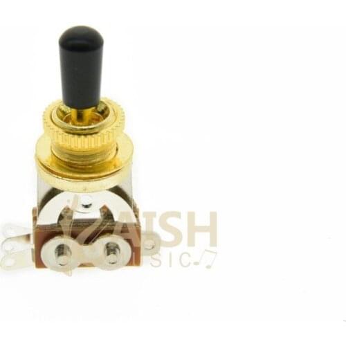 KAISH Gold Metric LP Guitar 3-Way Toggle Switch w/ black Metal Tip