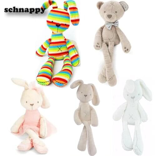 Kawaii Bunny Plush Toys Rabbit Stuffed Animals Dolls Soft Toys Baby Bed Pillow Appease Toy Kids Children Birthday Easter Gifts