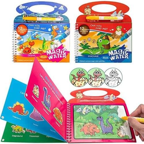 Water Drawing Book Coloring Book Doodle & Pen Painting Girls Boys For Kids Gift Education Drawing Board Painting Toy