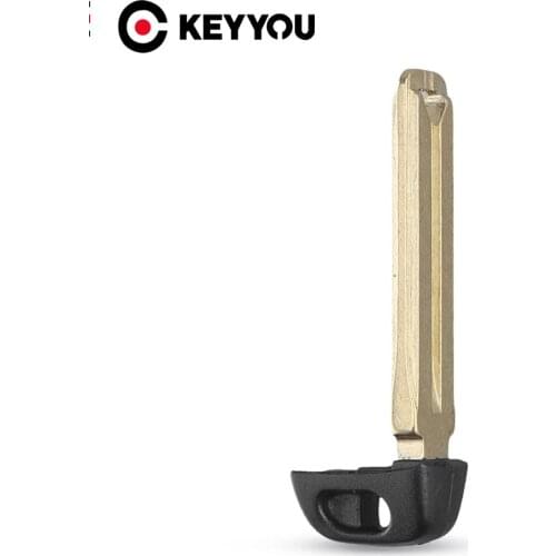 KEYYOU Uncut Blade For Toyota Camry Corolla Highlander Prius HYQ14FBC HYQ14FBE Emergency Smart Prox Remote Key Fob Blank Insert