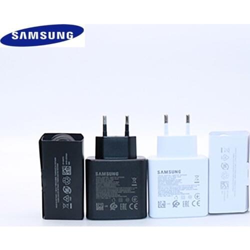 Original Samsung Fast Charger 45W Quick Adapter Type C Cable For Samsung GALAXY Note 20 10+ S10 S10E S20Plus S20 Ultra A90 A80