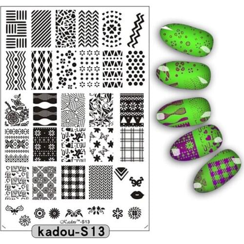 1PCS 16 Designs XL Nail Stamping Plates Fashion Lace/Flower/Animal/ Pattern Templates for Polish Nail Stamp