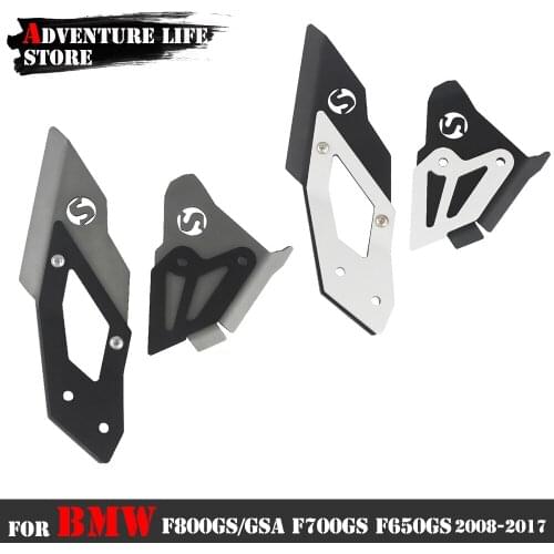 Motorcycle Foot Peg Bracket Reat Set Left Right Heel Guard For BMW F800GS ADV Adventure F700GS F650GS F 800 700 650 GS GS800 GS