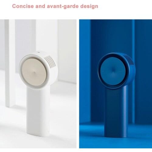 Creative Mini Bladeless Fan Portable For Fan Handheld USB Rechargeable Fan Appliances Outdoor Travel Hand Fan Silent