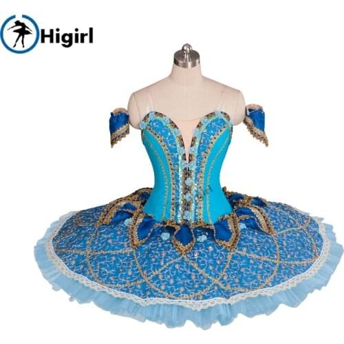 Adult professional ballet tutu blue girls ballet tutu for kids platter tutu nutcracker costumes BT9061