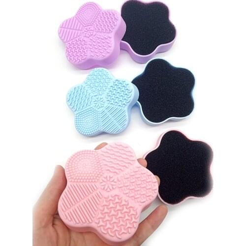 Starfish Silicone Makeup Brush Cleaner Pad Make Up Washing Foundation Brush Gel Cleaning Mat Brush Scrubber Board Tool