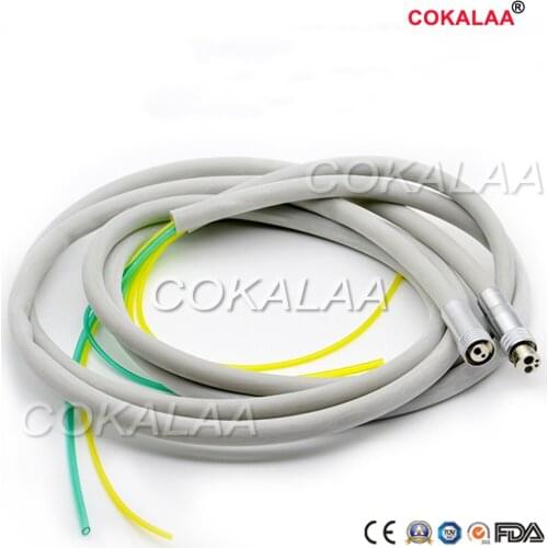 Dental 4 Holes or 2 Holes Handpiece Hose Tube with Connector for High Speed Handpiece Dentistry Material