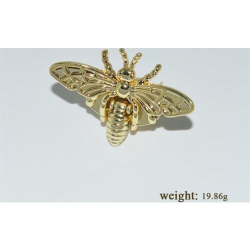 Handbag shoulder bag bee lock ring rotation lock hardware accessories DIY creative retro alloy buckle toggle lock PJ004