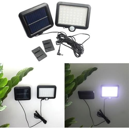 56 LED Solar Powered Light Outdoors Motion Sensor Sunlight Waterproof Wall Emergency Street Security Lamp for Garden Decoration