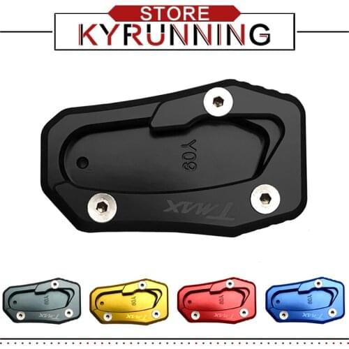 Motorcycle CNC Kickstand Foot Side Stand Extension Pad Enlarge Plate For T-MAX 530 SX/DX 2018 2019